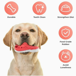 Juguete de Goma para Perros con Diseño de Zapatilla Transpirable - Juguete Interactivo Hueco para Masticar - Product Image 4