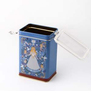 Lata de almacenamiento de metal con temática de Cenicienta 75x100x150mm con cierre de alambre y tapa transparente - Product Image 2