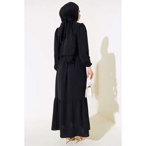 Vestido Aerobin plisado negro con estampado regular talla S niño - Product Image 3