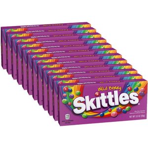 SKITTLES Wild Berry Chewy Candy Theater <b>Box</b>, 3.5 oz <b>Box</b> (Pack of 12) - Product Image 1