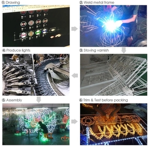 Luces de árbol de <span class=keywords><strong>Navidad</strong></span> gigantes con forma de cono, de metal 3D, LED, modernas, <span class=keywords><strong>para</strong></span> exteriores, 2026, <span class=keywords><strong>para</strong></span> decoración navideña - Product Image 5