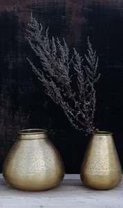 Florero de hierro hecho a mano de primera calidad Curvas antiguas y estilo de diseño costero para oficina en casa o exhibición de flores en el vestíbulo - Product Image 2