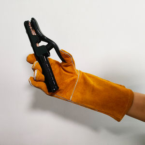 Guantes de soldadura de cuero de seguridad de alta calidad última llegada guantes de soldadura de cuero sintético de protección de manos de nuevo estilo de alta calidad - Product Image 3