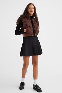 <b>Women's</b> Custom Warm Wool Tank Top Vest Zipper Bubble Sleeves Formal Crop <b>Waistcoat</b> Jacket Featuring Vintage Custom Logo - Product Image 5