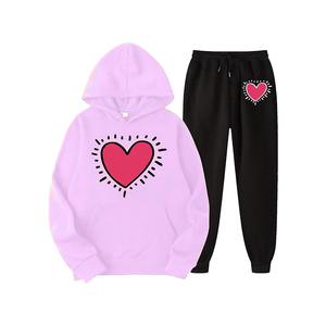 New Arrival Women's Screen Printing <b>Tracksuit</b> Comfortable and Breathable with Solid Pattern Design Newest Release - Product Image 3