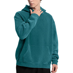 Sudadera con capucha lavada con ácido personalizada para hombre, ropa de calle de gran tamaño, sudadera con capucha de moda, proveedor de ropa de moda al por mayor - Product Image 4