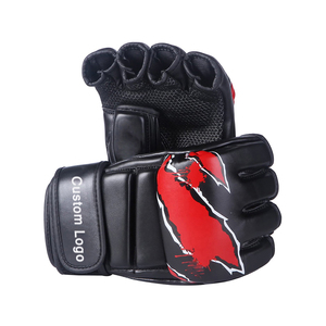 Gants d'entraînement de MMA pour hommes avec impression de logo personnalisé respirant boxe vêtements actifs confortable cuir de frappe pour arts martiaux - Product Image 1