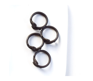 Anneaux de serviette en acier inoxydable noir Top Design Fer pour mariages Occasions spéciales rondes en acier inoxydable - Product Image 5