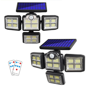 198 LED Solar-Flutlicht mit Bewegungsmelder Außenwandleuchte für den Außenbereich - Product Image 1