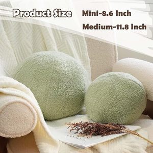 Bola de algodón hecha a mano, almohada de felpa, decoración estética para el hogar, sofá, dormitorio, sala de estar, cojines de oficina, esfera decorativa - Product Image 4