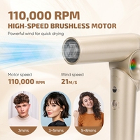 Sèche-cheveux pliable à haute vitesse, ionique négatif, de haute qualité, électrique, portable, professionnel, avec diffuseur