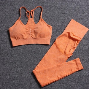 Yoga Sports Ensembles Femmes Fitness Exercice Costumes Taille Haute Booty Leggings Sport Soutien-Gorge Courir Athlétique Vêtements - Product Image 1