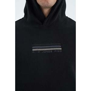 เสื้อสเวตเชิ้ตขนแกะสีดำสำหรับผู้ชายยี่ห้อ Air Jones แขนยาว คอกลม เหมาะสำหรับใส่ลำลองในฤดูหนาว - Product Image 3