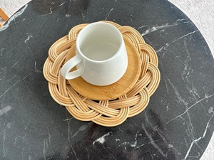 Posavasos de mimbre de ratán Juego de 4 productos ecológicos Hecho en Vietnam Decoración de mesa al por mayor - Product Image 3