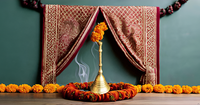 Cloche à main en laiton décorative, articles de Pooja pour Mandir indien, mariage, Diwali, maison, bureau, 3 pouces, or, artisanat PARIJAT, moderne