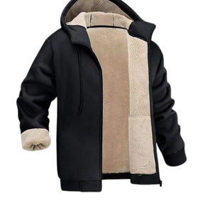 Men's <b>Sherpa</b> <b>Lined</b> <b>Hoodie</b> Premium Quality Cotton Fleece Warm Soft Comfortable Casual Trendy Oversized Pullover Streetwear - Product Image 3