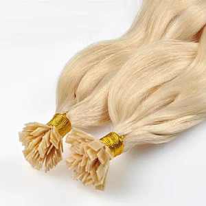 Haute qualité pré-collé indien Remy cheveux couleur naturelle usine approvisionnement en gros IV U pointe plate 24 pouces Machine Extensions de cheveux - Product Image 3