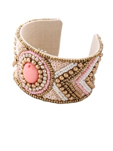 Brazalete de abeja con cuentas, pulsera blanca o negra-blanca - Product Image 5