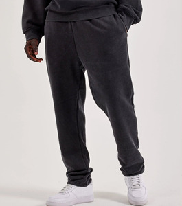 Pantalons de survêtement en molleton 100% coton pour hommes, pantalons de sport décontractés, confortables et chauds, logo personnalisé, toutes tailles disponibles, OEM disponible - Product Image 1