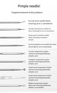 Acne Needle <strong>Extractor</strong> Popper <strong>Blackhead</strong> Remover <strong>Tool</strong> for Blemish Whitehead Zit Removal Makeup <strong>Tool</strong> - Product Image 4