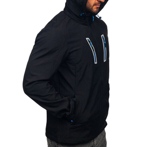 Veste Softshell d'hiver pour homme, imperméable, écologique, style streetwear, doudoune décontractée, vente en gros - Product Image 4