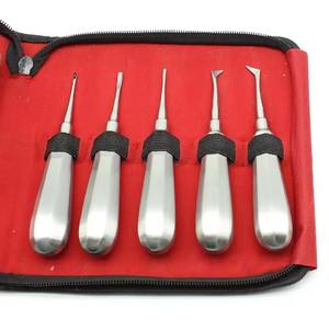 Ensemble d'élévateurs dentaires manuels pour extraction dentaire, acier inoxydable de haute qualité, élévateurs de racines courbés, instruments chirurgicaux - Product Image 5