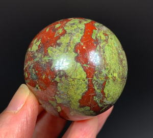 Piedra de Sangre de Dragón Natural, Esfera de Cristal de Jaspe, Cristal Curativo Pulido por ALIF CRISTAL Y ÁGATA - Product Image 2