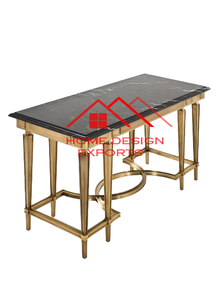 Table Console en bois pur noir poli meilleure vente Morden bureau à domicile salon meubles en bois au prix de gros - Product Image 5