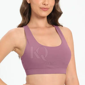 Sujetador deportivo de talla grande para mujer, con almohadillas, tirantes ajustables, malla transpirable frontal, para gimnasio, yoga, fitness, entrenamiento, sin costuras - Product Image 4