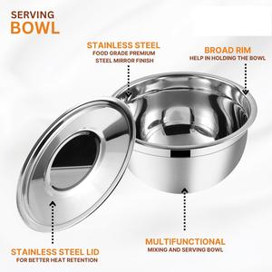 Premium Handmade Stainless Steel <b>Metal</b> <b>Bowl</b> for Restaurant Home Use Dishwasher Safe Special Occasion Serving Bulk Price - Product Image 6