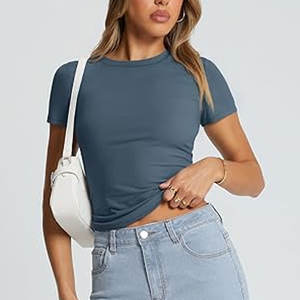 Tops d'été pour femmes Printemps Chemises à manches courtes Beach Vacation Clothes Fashion Plus Size Tshirts - Product Image 2