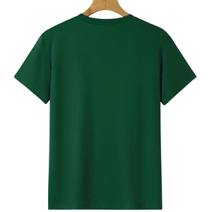 T-shirt Homme Grande Taille Personnalisable avec Logo Brodé de Haute Qualité, Manches Courtes, Respirant, Écologique, Uni, Couleur Foncée - Product Image 1