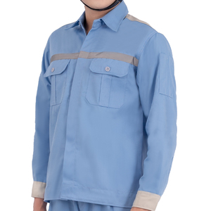 Uniformes industriales duraderos para trabajadores Tela de mezcla de algodón antiarrugas - Product Image 6