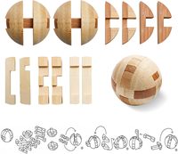 Rompecabezas de Madera Hecho a Mano, Juego Educativo de Lógica y QI para Niños y Adultos, Venta al Por Mayor OEM