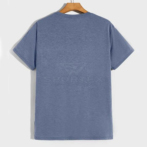 Vente chaude Hommes T-Shirt Logo Personnalisé Conception Respirant Confortable 100% Coton Solide Motif Nouveau Style Prix de Gros - Product Image 2