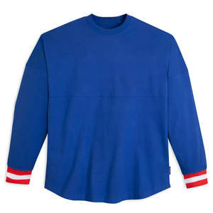 Sweat-shirt à manches longues Spirit en coton uni pour femmes, tenue décontractée d'extérieur à col rond, grande taille avec chemises à logo - Product Image 6