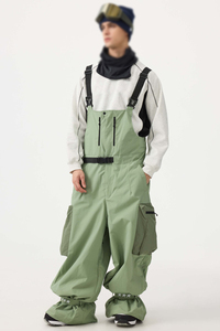 Pantalon de ski isolé à blocs de couleur personnalisés, coupe-vent et imperméable, pour sports d'hiver et snowboard en extérieur - Product Image 5