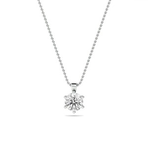 Pendentif classique en diamant taille ronde 0,30 carat, diamant cultivé en laboratoire en platine, cadeau d'anniversaire de mariage - Product Image 1