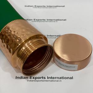 IEI 26 vert soie finition demi martelé cuivre bouteille d'eau nouveau Design écologique Portable pour la maison bureau utilisation extérieure - Product Image 4