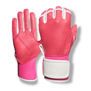 Guantes de Bateo de Béisbol Profesionales para Hombre, Palma de Cuero Premium, Correa Ajustable, Protección UV, Logotipo Personalizado, Agarre Fuerte, Entrenamiento - Product Image 3