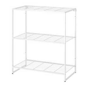 Steel <b>wire</b> white storage shelving <b>rack</b> classy indoor outdoor made in india for home hotels and restaurant kitchen living room - Product Image 1