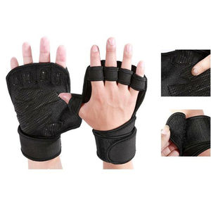 Guantes de Gimnasio Personalizables de Medio Dedo, Antideslizantes, Transpirables, de Cuero, para Entrenamiento Físico y Levantamiento de Pesas, MOQ Bajo - Product Image 6