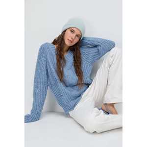 Pull à col en V à motifs - Product Image 1