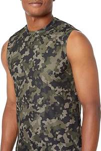 Expanza Industry Débardeurs d'entraînement pour hommes Vêtements de sport d'été sans manches Vêtements de sport unis Hauts viraux pour la musculation - Product Image 3