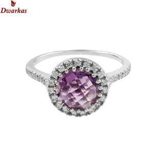 High gemstone quality fashion <b>jewellery</b> 925 sterling silver <b>blue</b> topaz CZ multi stone halo rings for women wedding parties gift - Product Image 4