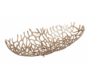 Cuenco decorativo de alta calidad con acabado dorado, cuenco de metal de aluminio hecho con nuevo diseño para decoración. - Product Image 2