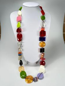 Collier de perles en résine personnalisé fait à la main pour femmes dames filles mode chaînes de perles bijoux artisanat JAVED fabriqué en Inde - Product Image 3