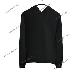 Sweat à capuche en molleton de coton personnalisé pour hommes avec fermeture à glissière solide Streetwear à capuche de haute qualité 100% coton avoine foncée légère - Product Image 1