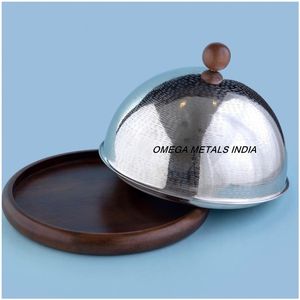 Casserole en acier inoxydable en métal de vente chaude dans la marmite en métal de haute qualité de finition argentée et plat de service pour la table - Product Image 5