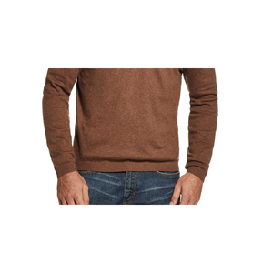 Maglione Vintage da Uomo Beige con Scollo a V, Resistente alle Intemperie, Lavorazione Invernale, Logo 3D, Decorazioni con Bottoni e Cappuccio, Tinta Unita, Taglia Piccola - Product Image 3